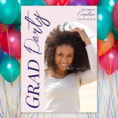 Invitation Moderne Graduation Party 2025 Script Arch Photo