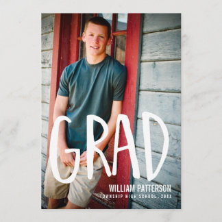 Invitation Moderne Grand Guy Photo Graduation Party Invitatio