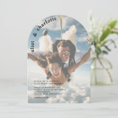 Invitation Moderne, Gras, Photo, Mariage, Arc (Debout devant)