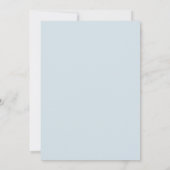 Invitation Moderne Gris Dusty bleu Floral Bridal Brunch Douch (Dos)