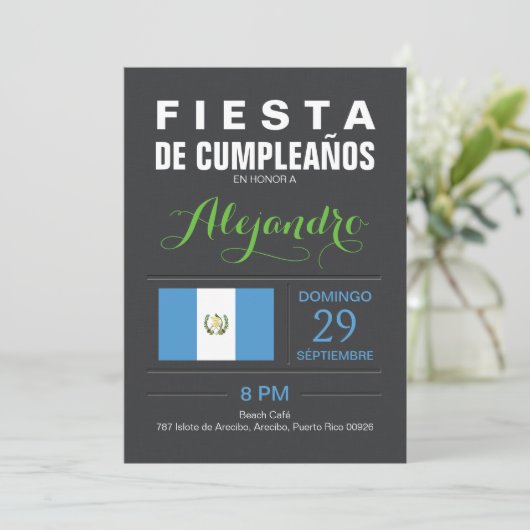 Invitation Moderne : Guatemala Party (Debout devant)