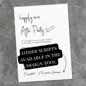 Invitation Moderne Heureusement Jamais Après La Réception De