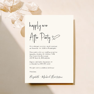 Invitation Moderne Heureusement Jamais Après La Réception De