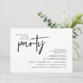 Invitation Moderne Heureux Jamais Après Le Dîner Mariage De F (Debout devant)