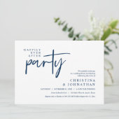 Invitation Moderne Heureux Jamais Après Le Dîner Mariage De F (Debout devant)