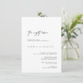 Invitation Moderne La Nuit Avant Le Dîner De Répétition (Debout devant)