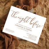 Invitation Moderne La Nuit Avant Le Dîner De Répétition Maria