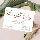 Invitation Moderne La Nuit Avant Le Dîner De Répétition Maria