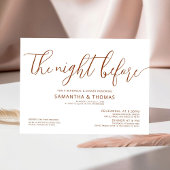 Invitation Moderne La Nuit Avant Le Dîner De Répétition Maria