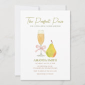 Invitation Moderne La paire parfaite Pear nuptiale (Devant)