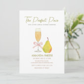 Invitation Moderne La paire parfaite Pear nuptiale (Debout devant)