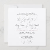 Invitation moderne la plus simple (Devant)