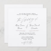 Invitation moderne la plus simple (Devant / Derrière)