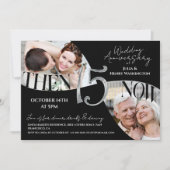 Invitation Moderne Luxe 15e Anniversaire de Mariage (Devant)