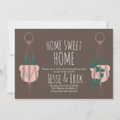 Invitation Moderne Macrame Plante Hanger Planter House Réchau (Devant)