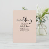 Invitation Moderne Mariage de Luxe Paillettes Dorées TOUTE CO (Debout devant)