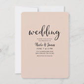 Invitation Moderne Mariage de Luxe Paillettes Dorées TOUTE CO (Devant)