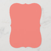 Invitation Moderne Mariage Décoratif Rose Corail Blanc (Dos)