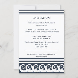 Invitation moderne Meander