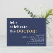 Invitation Moderne Médicale de l'école Grad Doctor Graduation (Debout devant)