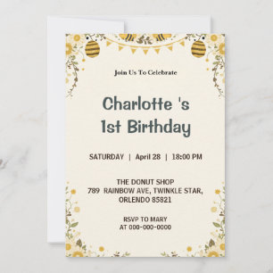 Invitation Moderne Mignon C'est si doux d'être le premier ann