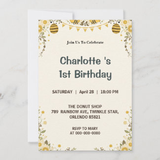 Invitation Moderne Mignon C'est si doux d'être le premier ann