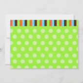 Invitation moderne mignon d'anniversaire de lion (Dos)