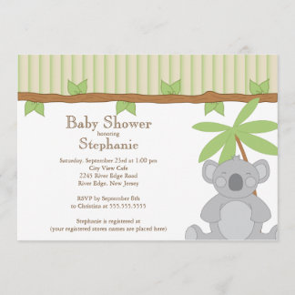 Invitation moderne mignonne de baby shower de