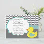 Invitation moderne mignonne de baby shower de (Debout devant)