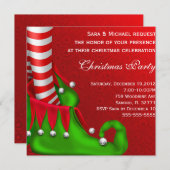 Invitation moderne mignonne de fête de Noël de (Devant / Derrière)