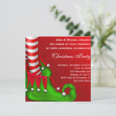 Invitation moderne mignonne de fête de Noël de (Debout devant)