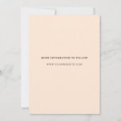 Invitation Moderne minimal à l'extérieur des collines de la n (Dos)