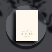 Invitation Moderne minimal élégant Script cuivre Enregistrer 