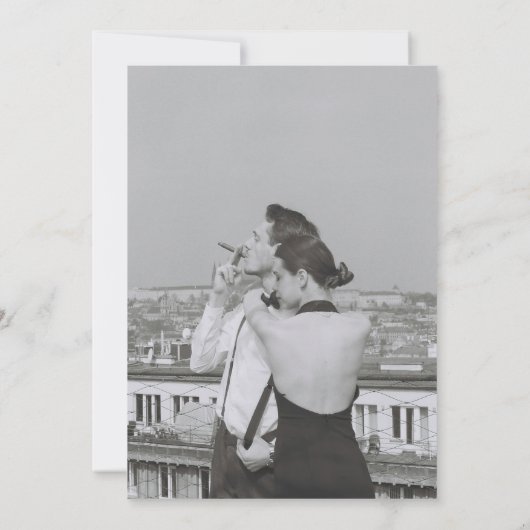 Invitation Moderne minimal Enregistrer l'invitation de date (Dos)