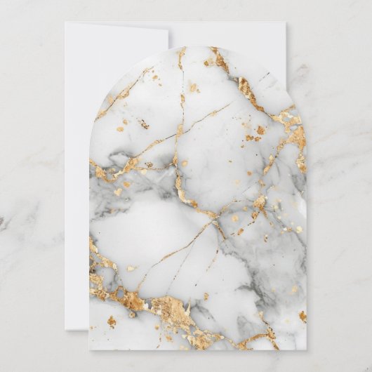 Invitation Moderne, Minimal, Marbre, Salon Tarifs (Dos)