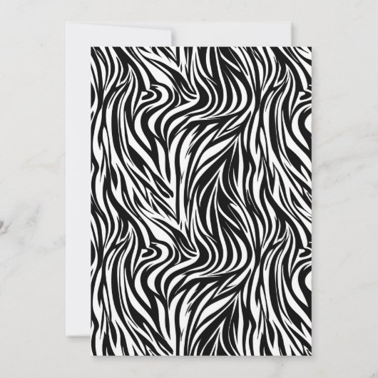 Invitation Moderne minimal noir et blanc 30e anniversaire (Dos)