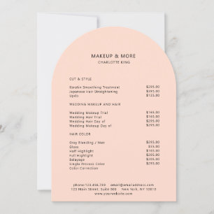 Invitation Moderne, Minimal, Pêche, Tarifs Salon