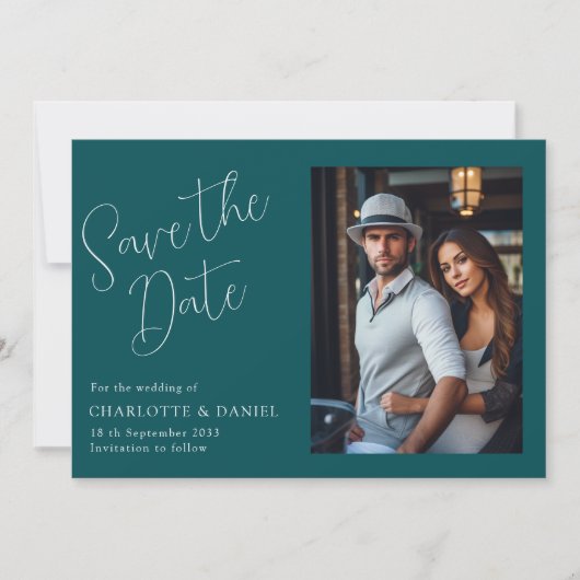 Invitation Moderne, Minimal, Typographie, 1 Photo (Devant)