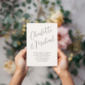 Invitation Moderne, Minimal, Typographie, Mariage