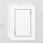 Invitation Moderne minimaliste 21e fête d'anniversaire (Dos)