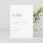 Invitation Moderne, minimaliste, blanc, Mariage (Debout devant)