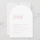 Invitation Moderne, minimaliste, blanc, Mariage (Devant)