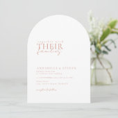 Invitation Moderne, minimaliste, blanc, Mariage (Debout devant)