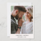 Invitation Moderne minimaliste Boho Citrouille d'automne Mari (Dos)