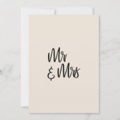 Invitation Moderne Minimaliste Crème Célébrez avec nous ! (Dos)