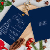 Invitation Moderne minimaliste Élégante fête de Noël unique