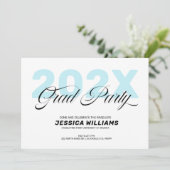 Invitation Moderne minimaliste Grad Party (Debout devant)