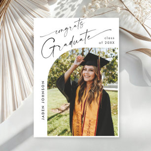 Invitation Moderne minimaliste Grad PHOTO Graduation Party