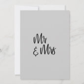 Invitation Moderne minimaliste gris clair célébrer avec nous! (Dos)