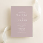 Invitation Moderne minimaliste Mariage